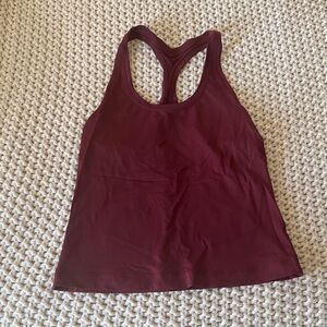 Lululemon Burgundy Racerback Tank Top